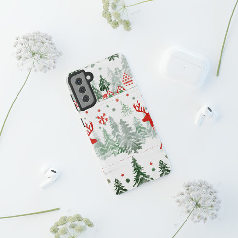 Nordic Christmas Print - Impact Resistant Phone Case